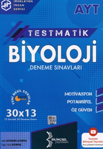 Bilinçsel AYT Testmatik Biyoloji Deneme Sınavı Bilinçsel AYT Testmatik Biyoloji Deneme Sınavı