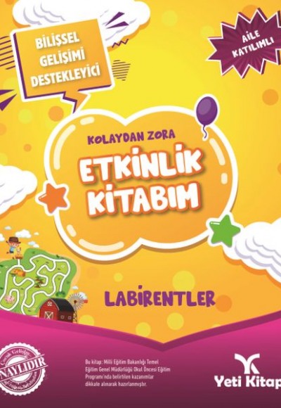 Kolaydan Zora Etkinlik Kitabım - Labirentler Kolaydan Zora Etkinlik Kitabım - Labirentler