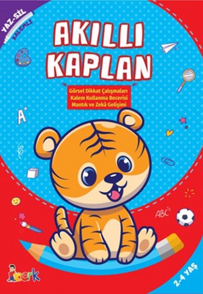 Akıllı Kaplan - Yaz-Sil-Kalemli Akıllı Kaplan - Yaz-Sil-Kalemli