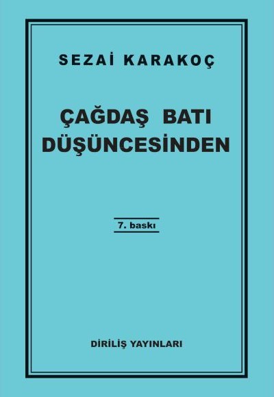 Çağdaş Batı Düşüncesinden Çağdaş Batı Düşüncesinden