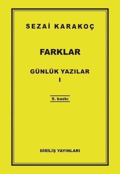 Günlük Yazılar 1 - Farklar Günlük Yazılar 1 - Farklar
