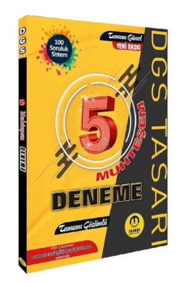 Tasarı DGS 5 Muhteşem Çözümlü Deneme Tasarı DGS 5 Muhteşem Çözümlü Deneme