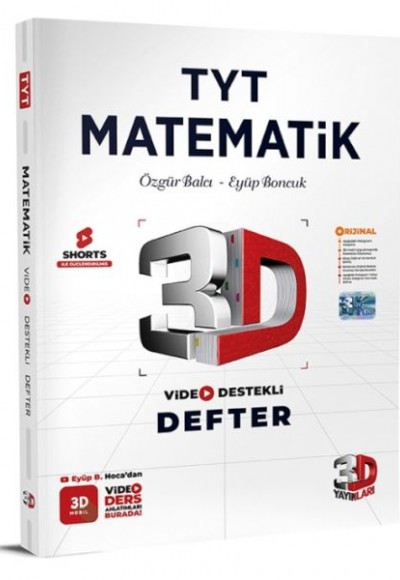 3D Yayınları TYT Matematik Video Defter Not