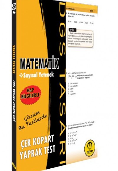Tasarı DGS Matematik Sayısal Yetenek Yaprak Test Çek Kopart Tasarı DGS Matematik Sayısal Yetenek Yaprak Test Çek Kopart