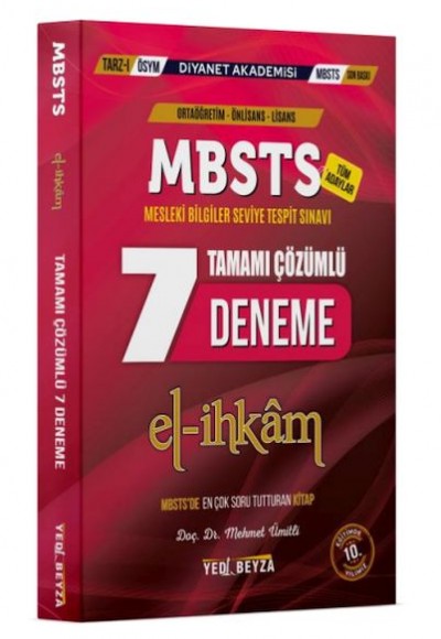 YediBeyza 2024 Mbsts El-İhkam Tamamı Çözümlü 7 Deneme YediBeyza 2024 Mbsts El-İhkam Tamamı Çözümlü 7 Deneme