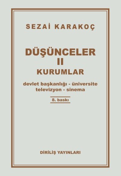 Düşünceler 2 - Kurumlar Düşünceler 2 - Kurumlar