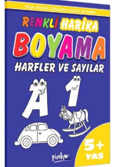 Renkli Harika Boyama Harfler ve Sayılar (5+Yaş) Renkli Harika Boyama Harfler ve Sayılar (5+Yaş)