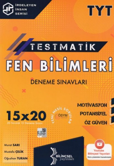 Bilinçsel 2021 TYT Testmatik Fen Bilimleri Deneme Sınavları Bilinçsel 2021 TYT Testmatik Fen Bilimleri Deneme Sınavları