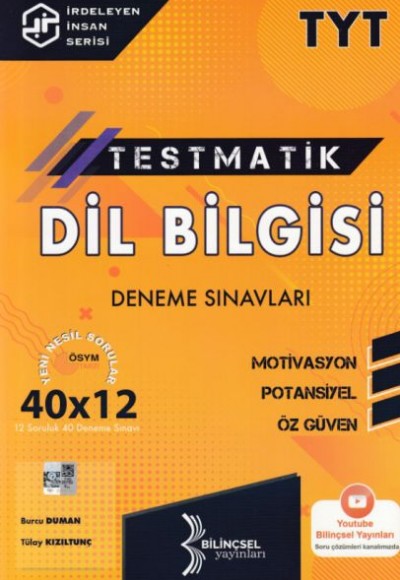 Bilinçsel 2021 TYT Testmatik Dil Bilgisi Deneme Sınavları Bilinçsel 2021 TYT Testmatik Dil Bilgisi Deneme Sınavları