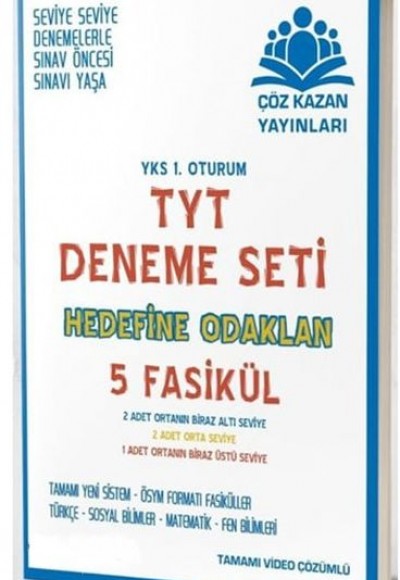 Çöz Kazan TYT 5'li Deneme Sınavı (Yeni) Çöz Kazan TYT 5'li Deneme Sınavı (Yeni)