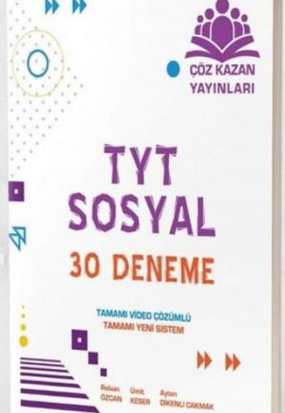 Çöz Kazan TYT Sosyal Bilimler 30 lu Deneme Sınavı (Yeni) Çöz Kazan TYT Sosyal Bilimler 30 lu Deneme Sınavı (Yeni)