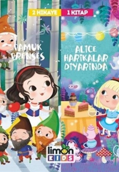 Pamuk Prenses - Alice Harikalar Diyarında - 2 Hikaye 1 Kitap Pamuk Prenses - Alice Harikalar Diyarında - 2 Hikaye 1 Kitap