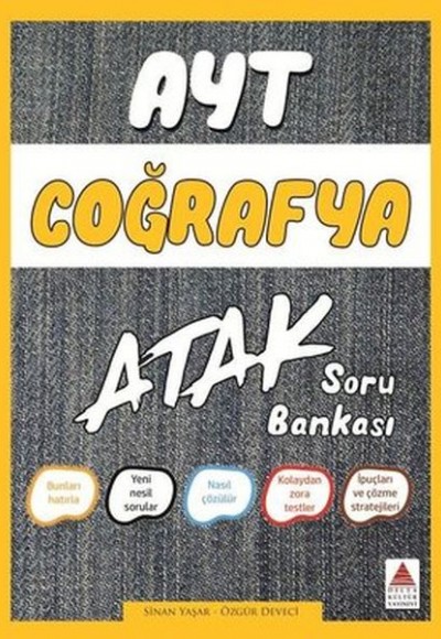 Delta AYT Coğrafya Atak Soru Bankası (Yeni) Delta AYT Coğrafya Atak Soru Bankası (Yeni)