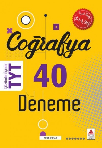 Delta Kültür TYT Coğrafya 40 Deneme (Yeni) Delta Kültür TYT Coğrafya 40 Deneme (Yeni)