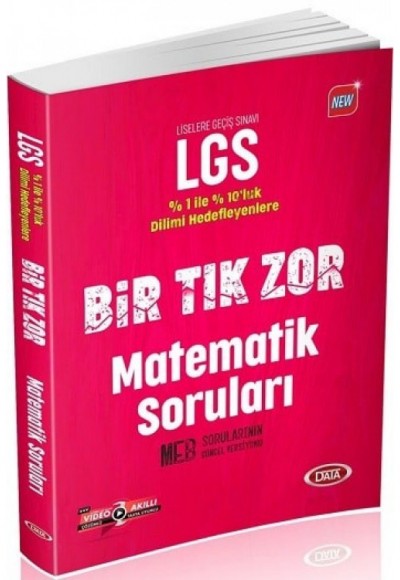 Data LGS Bir Tık Zor Matematik Soruları (Yeni) Data LGS Bir Tık Zor Matematik Soruları (Yeni)
