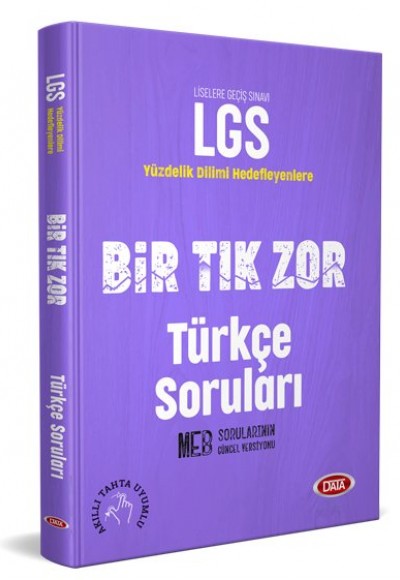 Data LGS Bir Tık Zor Türkçe Soruları (Yeni) Data LGS Bir Tık Zor Türkçe Soruları (Yeni)