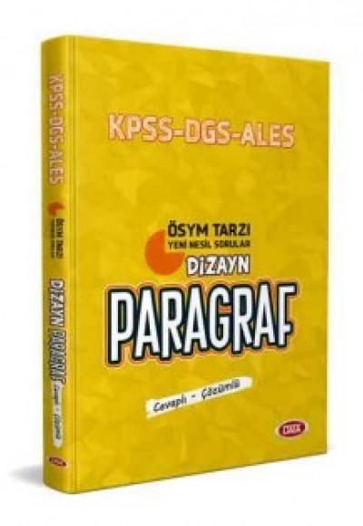 Data KPSS ALES DGS Dizayn Yeni Nesil Sorularla Paragraf Soru Bankası (Cevaplı-Çözümlü) Data KPSS ALES DGS Dizayn Yeni Nesil Sorularla Paragraf Soru Bankası (Cevaplı-Çözümlü)
