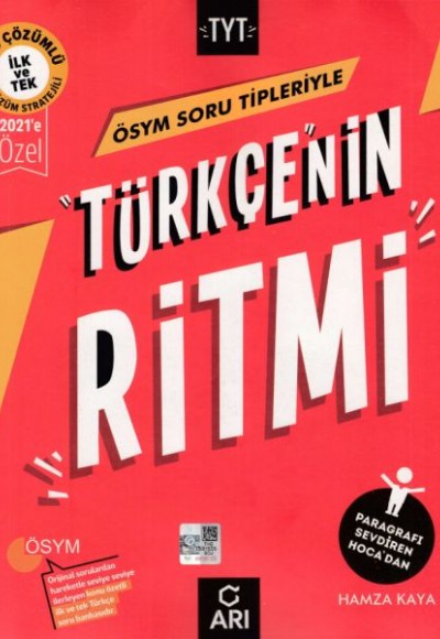 Arı ÖSYM Soru Tipleriyle TYT Türkçenin Ritmi Soru Bankası 2021'e Özel (Yeni) Arı ÖSYM Soru Tipleriyle TYT Türkçenin Ritmi Soru Bankası 2021'e Özel (Yeni)