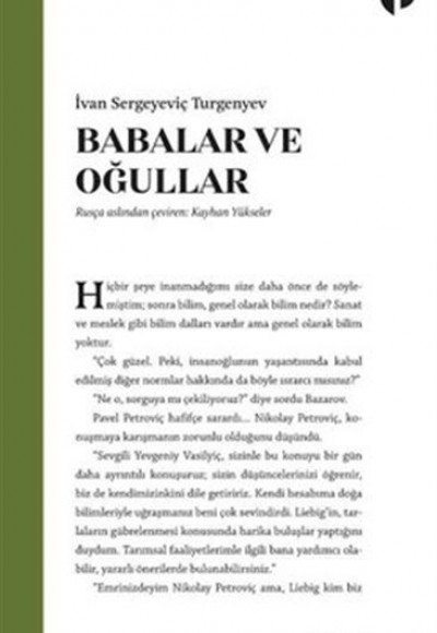 Babalar ve Oğullar Babalar ve Oğullar