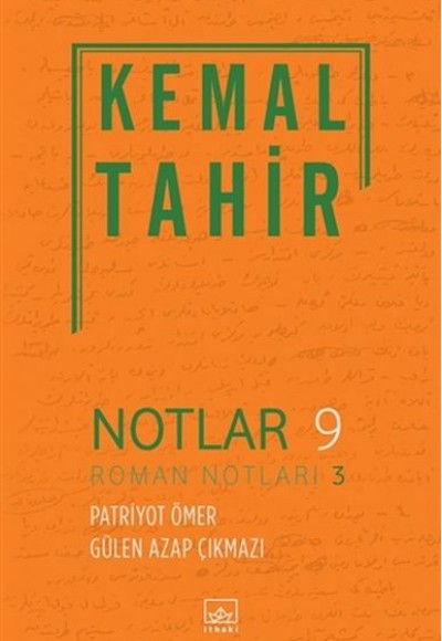 Notlar 9 - Roman Notları 3 Notlar 9 - Roman Notları 3