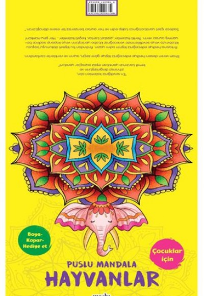 Puslu Mandala - Hayvanlar (Boya-Kopar-Hediye Et) Puslu Mandala - Hayvanlar (Boya-Kopar-Hediye Et)
