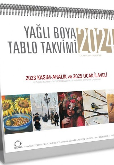 Yağlı Boya Tablo Takvimi 2024 Masa Takvimi Yağlı Boya Tablo Takvimi 2024 Masa Takvimi