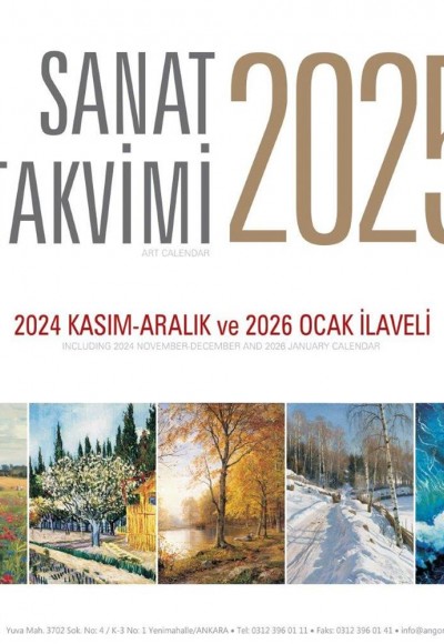 Sanat Takvimi 2025 Duvar Takvimi Sanat Takvimi 2025 Duvar Takvimi