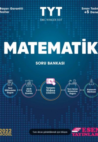 Esen TYT Matematik Soru Bankası 2022 Esen TYT Matematik Soru Bankası 2022