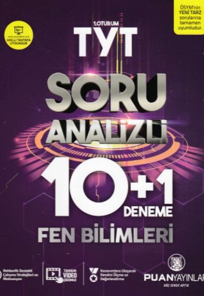 Puan TYT 1. Oturum Fen Bilimleri Soru Analizli 10 + 1 (Yeni) Puan TYT 1. Oturum Fen Bilimleri Soru Analizli 10 + 1 (Yeni)