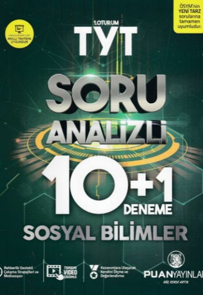 Puan TYT Sosyal Bilimler Soru Analizli 10 + 1 Deneme (Yeni) Puan TYT Sosyal Bilimler Soru Analizli 10 + 1 Deneme (Yeni)