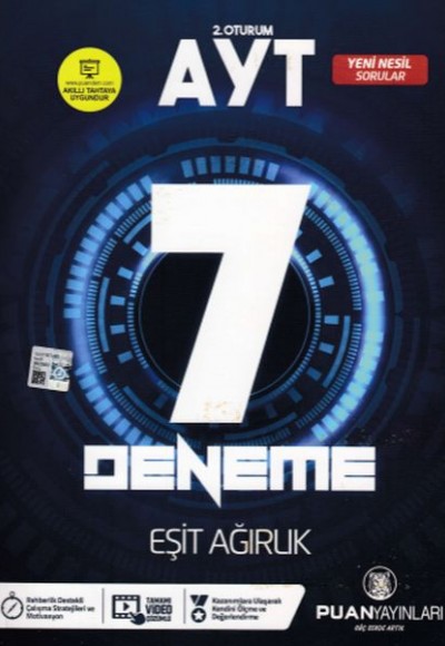 Puan AYT 2. Oturum AYT 7 Deneme Eşit Ağırlık (Yeni) Puan AYT 2. Oturum AYT 7 Deneme Eşit Ağırlık (Yeni)