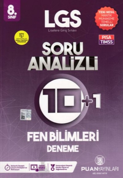 Puan 8. Sınıf LGS Fen Bilimleri Soru Analizli 10+1 Deneme (Yeni) Puan 8. Sınıf LGS Fen Bilimleri Soru Analizli 10+1 Deneme (Yeni)