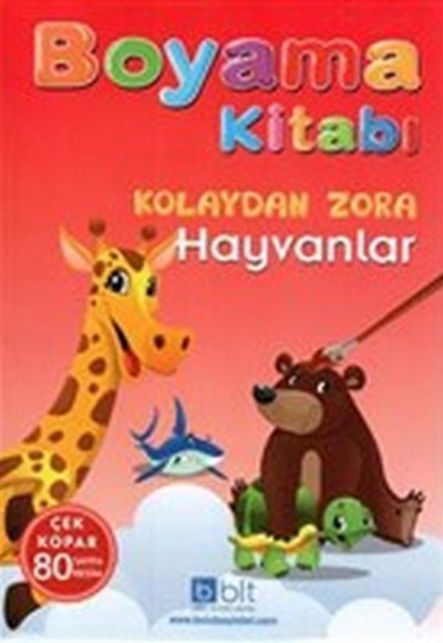 Kolaydan Zora Boyama Kitabı Hayvanlar Kolaydan Zora Boyama Kitabı Hayvanlar