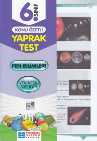 Evrensel 6. Sınıf Fen Bilimleri Konu Özetli Yaprak Test (Yeni) Evrensel 6. Sınıf Fen Bilimleri Konu Özetli Yaprak Test (Yeni)