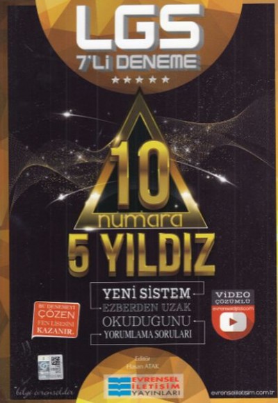 Evrensel LGS 7'li Deneme 10 Numara 5 Yıldız (Yeni) Evrensel LGS 7'li Deneme 10 Numara 5 Yıldız (Yeni)