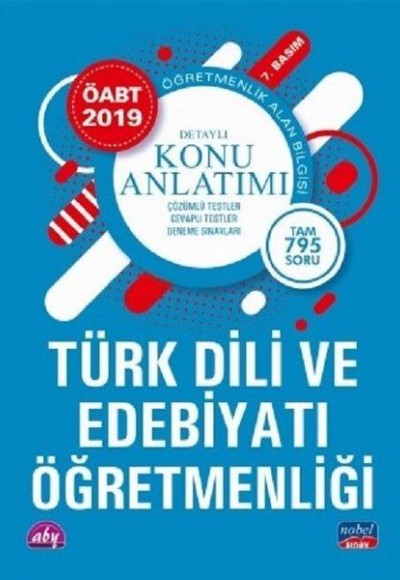 Nobel 2019 ÖABT Türk Dili ve Edebiyatı Öğretmenliği Detaylı Konu Anlatımı (Yeni) Nobel 2019 ÖABT Türk Dili ve Edebiyatı Öğretmenliği Detaylı Konu Anlatımı (Yeni)