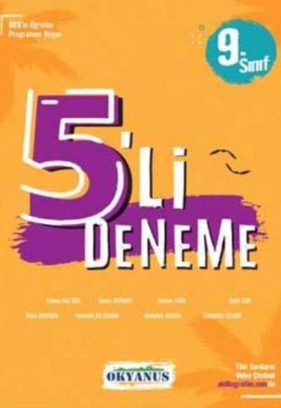Okyanus 9. Sınıf 5 li Deneme Okyanus 9. Sınıf 5 li Deneme