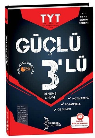 Bilinçsel 2021 TYT Güçlü 3'lü Deneme Sınavı (Yeni) Bilinçsel 2021 TYT Güçlü 3'lü Deneme Sınavı (Yeni)