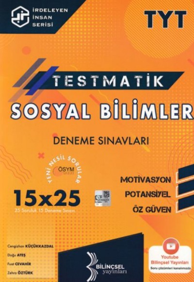 Bilinçsel 2021 TYT Testmatik Sosyal Bilimler Deneme Sınavları Bilinçsel 2021 TYT Testmatik Sosyal Bilimler Deneme Sınavları