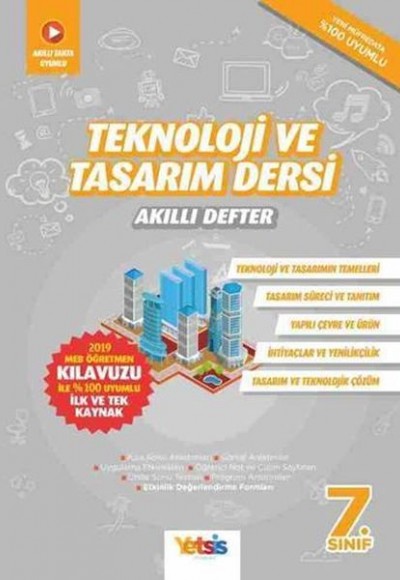 Yetsis Yayınları 7. Sınıf Teknoloji ve Tasarım Dersi Akıllı Defter Yetsis Yayınları 7. Sınıf Teknoloji ve Tasarım Dersi Akıllı Defter