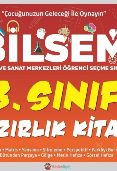Minik Bilgin Bilsem 3. Sınıf Hazırlık Kitabı
