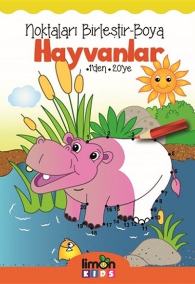 Noktaları Birleştir Boya Hayvanlar 1'den 20'ye Noktaları Birleştir Boya Hayvanlar 1'den 20'ye