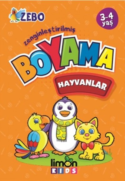 Zenginleştirilmiş Boyama - Hayvanlar 3-4 Yaş Zenginleştirilmiş Boyama - Hayvanlar 3-4 Yaş