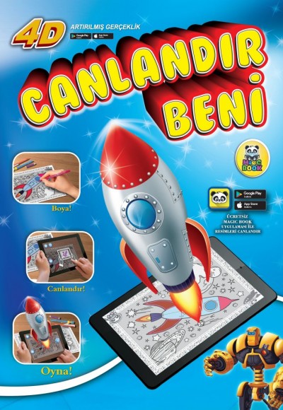 Canlandır Beni - Sihirli Boyama Kitabı Canlandır Beni - Sihirli Boyama Kitabı