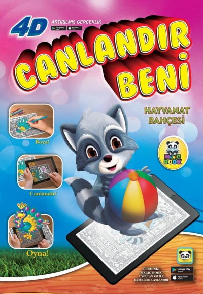 Canlandır Beni - Hayvanat Bahçesi Sihirli Boyama Kitabı Canlandır Beni - Hayvanat Bahçesi Sihirli Boyama Kitabı
