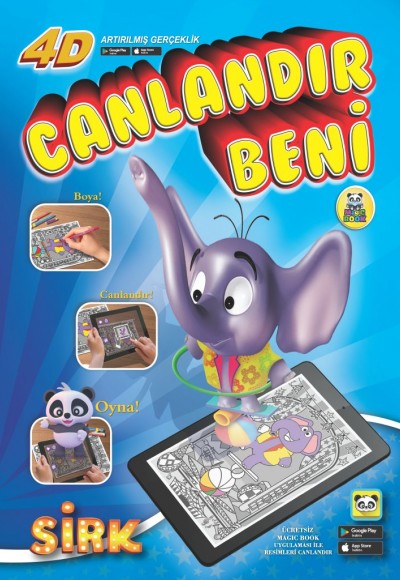 Canlandır Beni - Sirk Sihirli Boyama Kitabı Canlandır Beni - Sirk Sihirli Boyama Kitabı