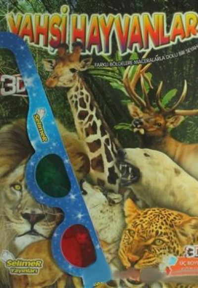 Vahşi Hayvanlar - 3D Gözlük Hediyeli Vahşi Hayvanlar - 3D Gözlük Hediyeli