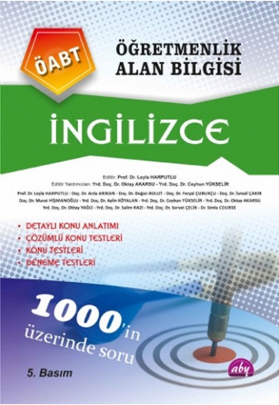 Öğretmenlik Alan Bilgisi İngilizce Öğretmenlik Alan Bilgisi İngilizce
