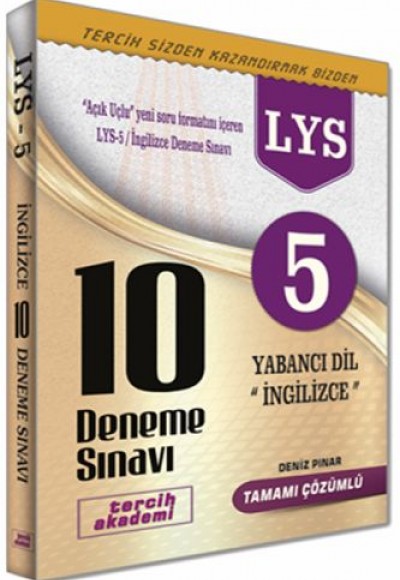 Tercih Akademi LYS 5 Yabancı Dil İngilizce 10 Deneme Sınavı Tercih Akademi LYS 5 Yabancı Dil İngilizce 10 Deneme Sınavı