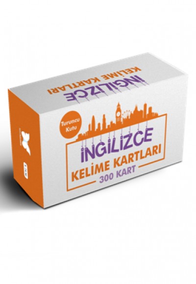 İngilizce Kelime Öğreten Kartlar 2. Kutu (Turuncu Kutu)